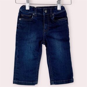 Bonpoint baby jeans dark wash zip fly 5 pocket size 6 months